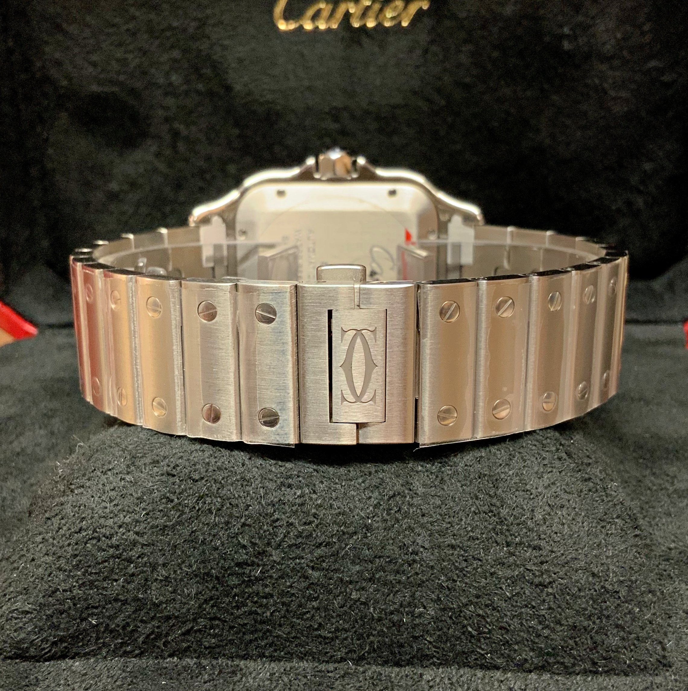 Cartier replica Santos De Cartier WSSA0009 Large Size white dial5