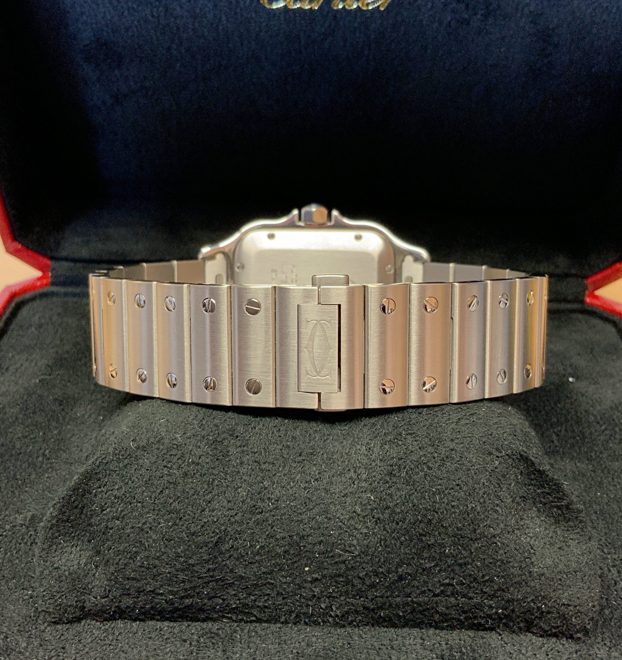 Cartier replica Santos De Cartier WSSA0030 Large Size blue dial6