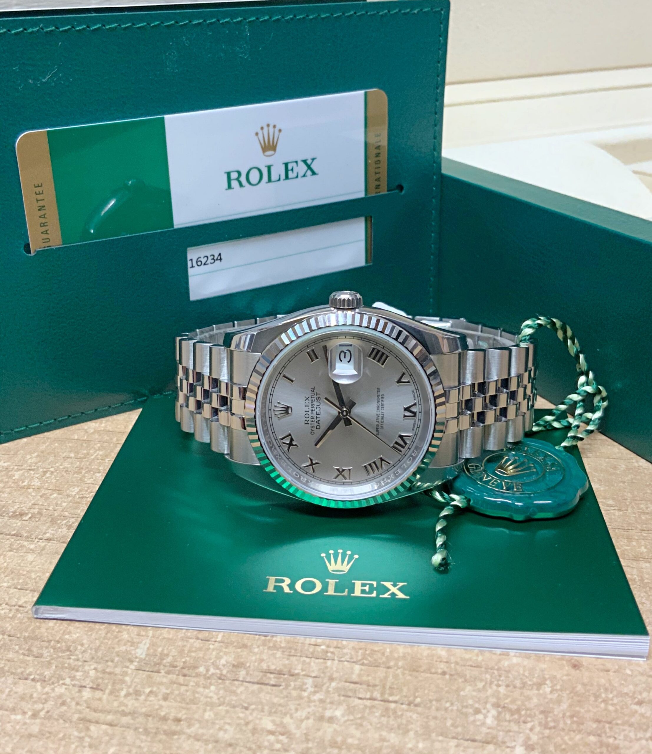 Rolex replica Datejust 36mm 116234 Silver Roman Dial6