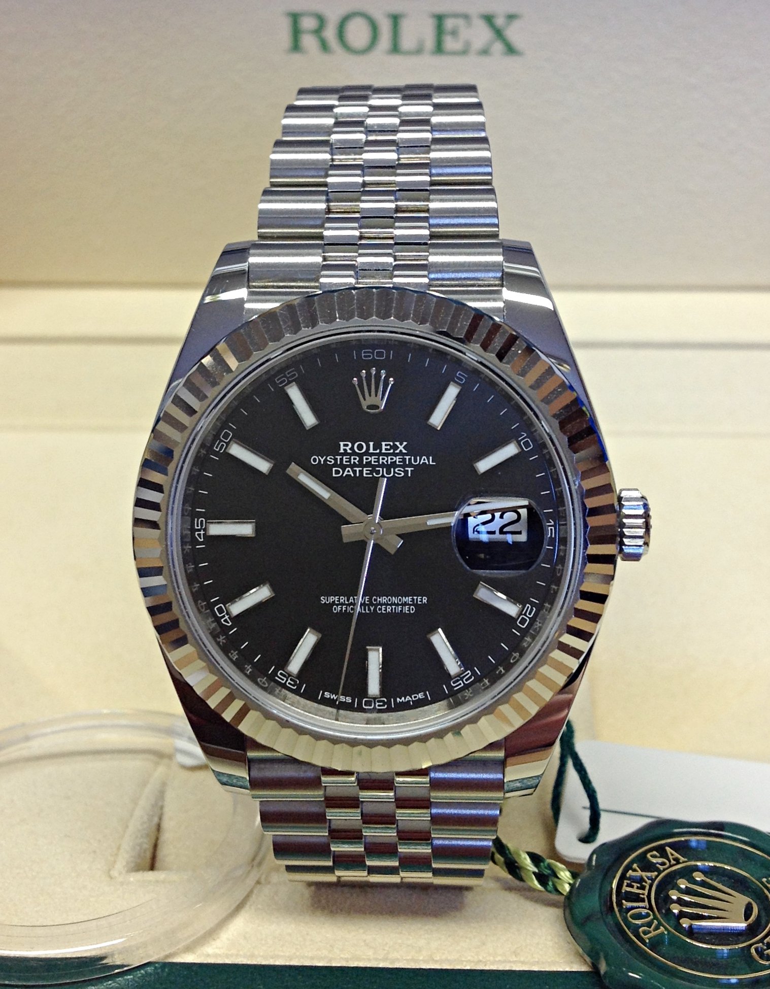 Rolex replica Datejust 41mm 126334 Black Dial-1