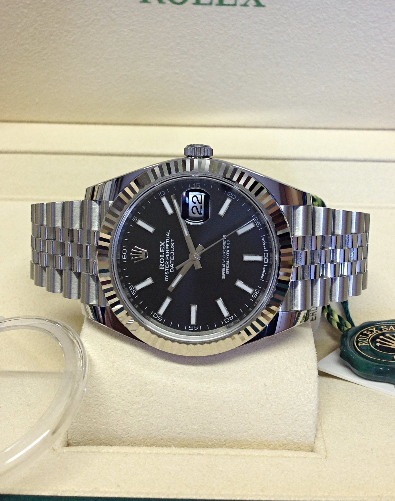 Rolex replica Datejust 41mm 126334 Black Dial-2