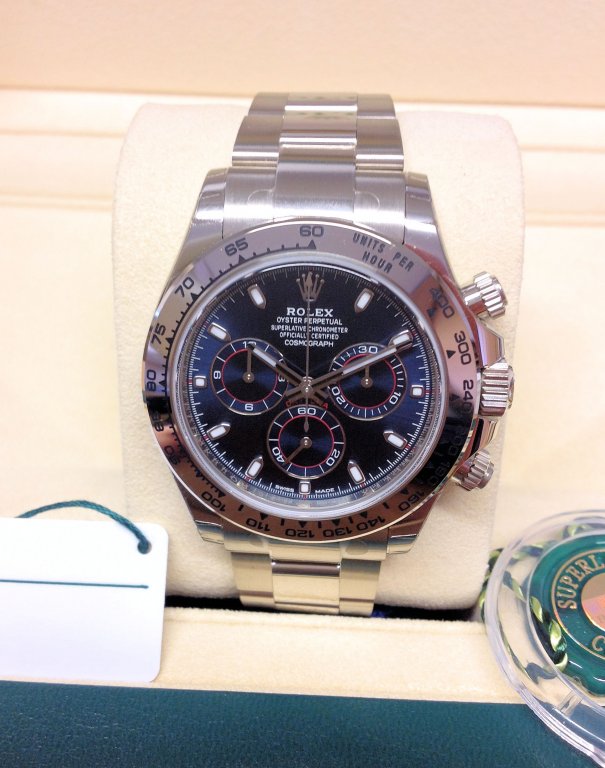 Rolex replica Daytona 116509 White Gold Blue Dial