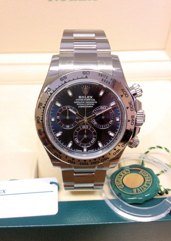 Rolex replica Daytona 116509 White Gold Blue Dial2