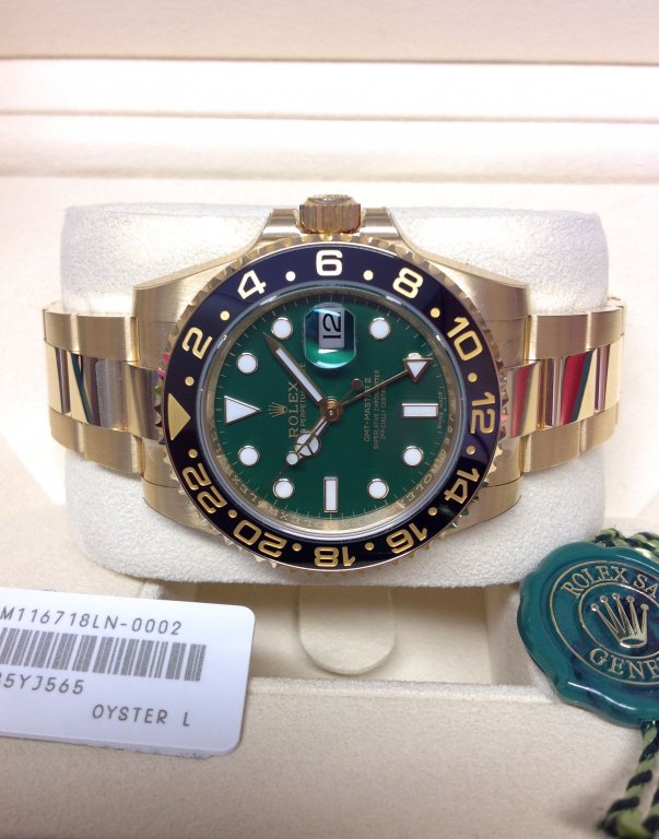 Rolex replica GMT Master II 116718LN Yellow Gold2