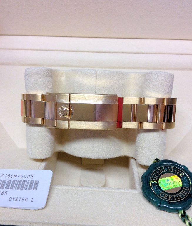 Rolex replica GMT Master II 116718LN Yellow Gold3