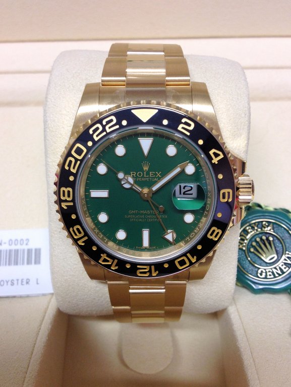Rolex replica GMT Master II 116718LN Yellow Gold4