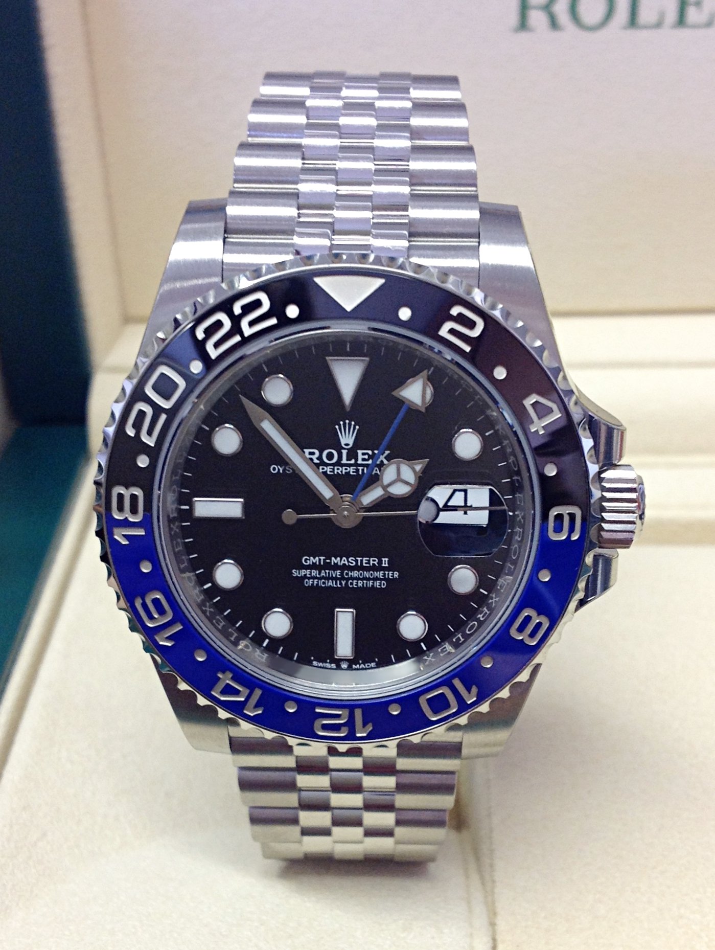 Rolex replica GMT Master II 126710BLNR Batman-3