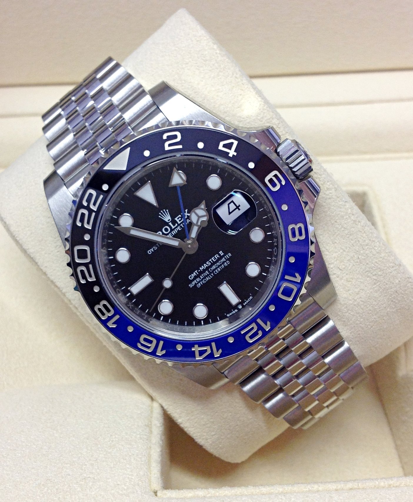 Rolex replica GMT Master II 126710BLNR Batman-4