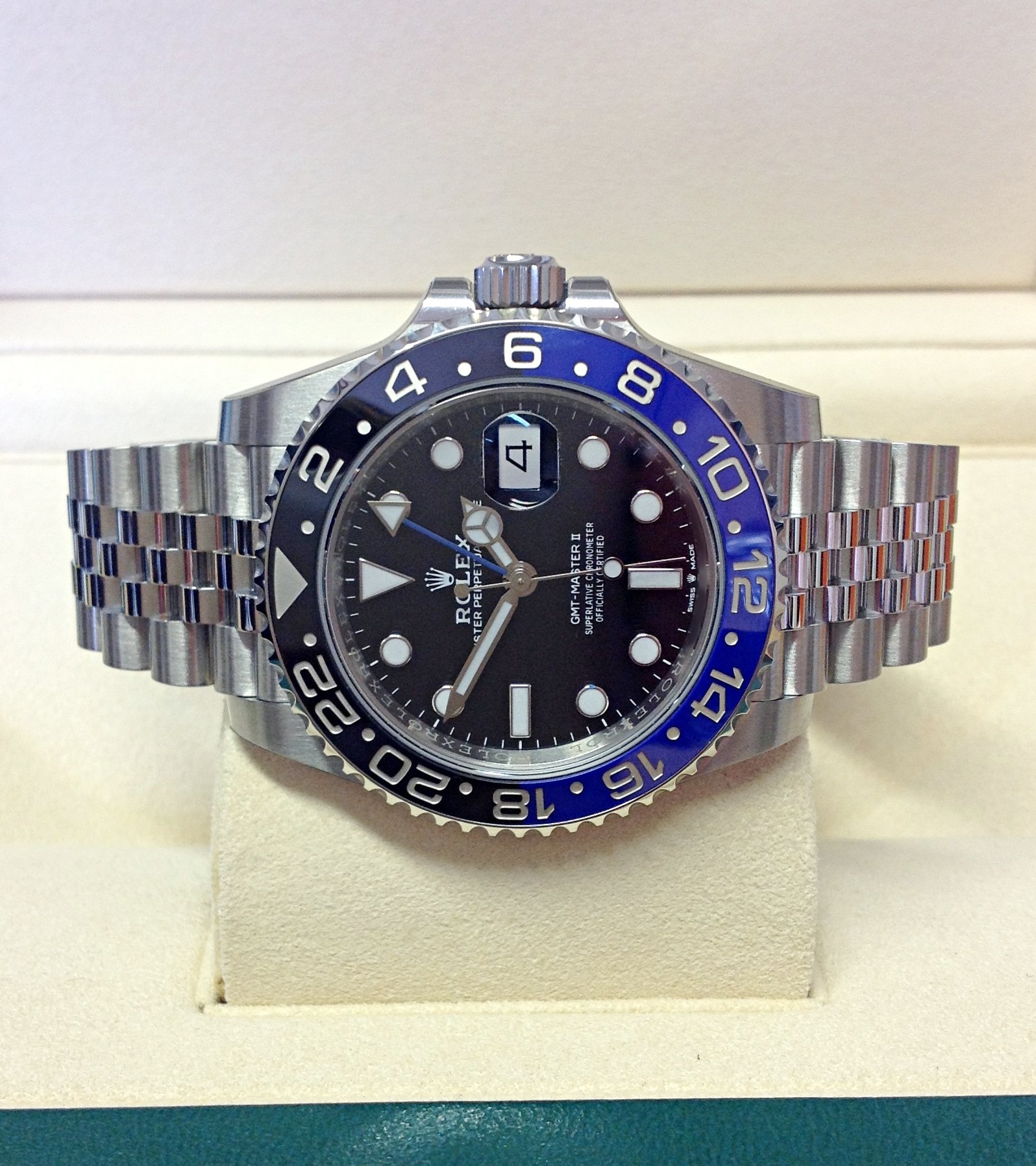 Rolex replica GMT Master II 126710BLNR Batman-6