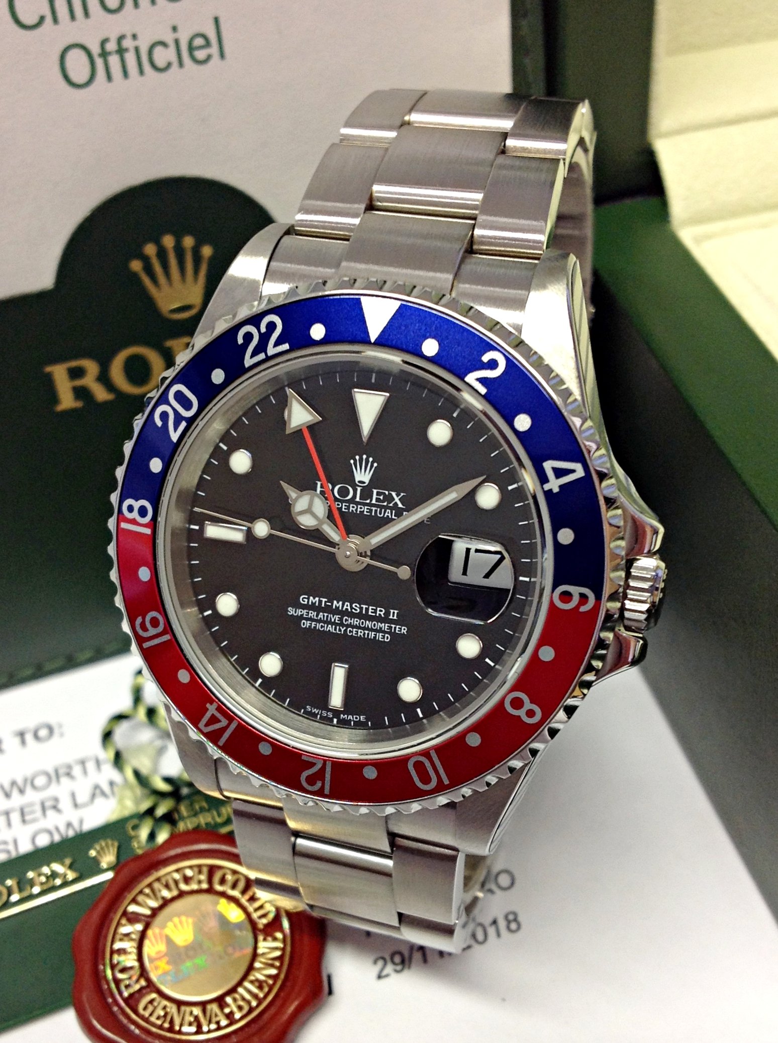 Rolex replica GMT Master II old reference 16710 BLRO Pepsi3