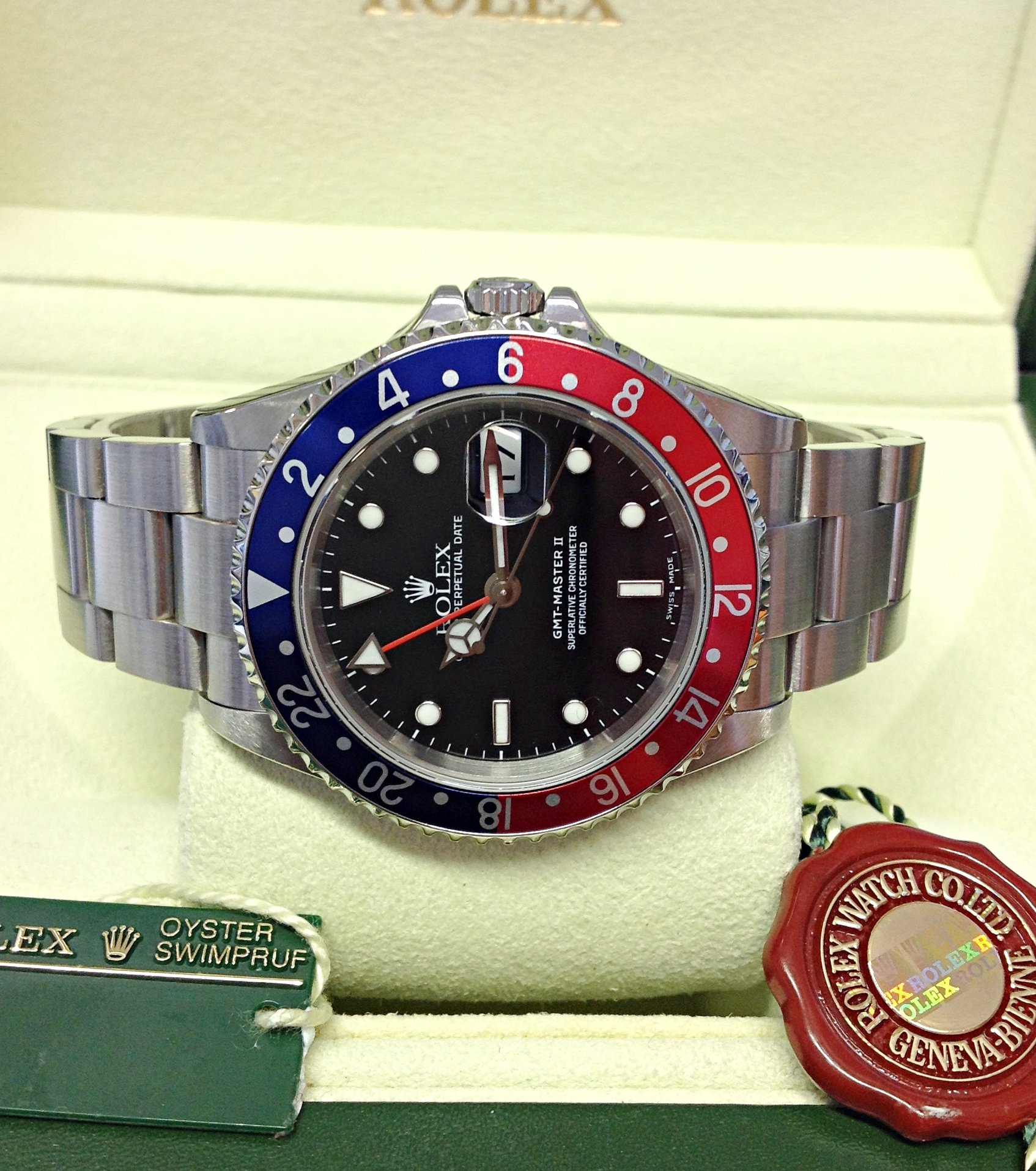 Rolex replica GMT Master II old reference 16710 BLRO Pepsi4