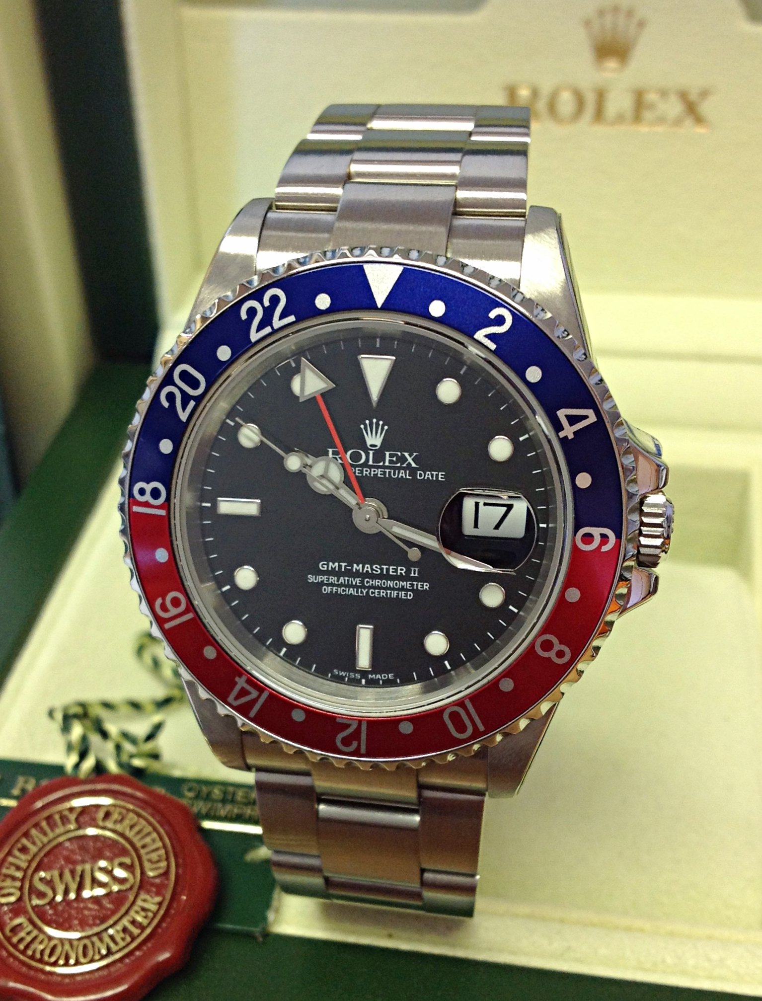 Rolex replica GMT Master II old reference 16710 BLRO Pepsi6
