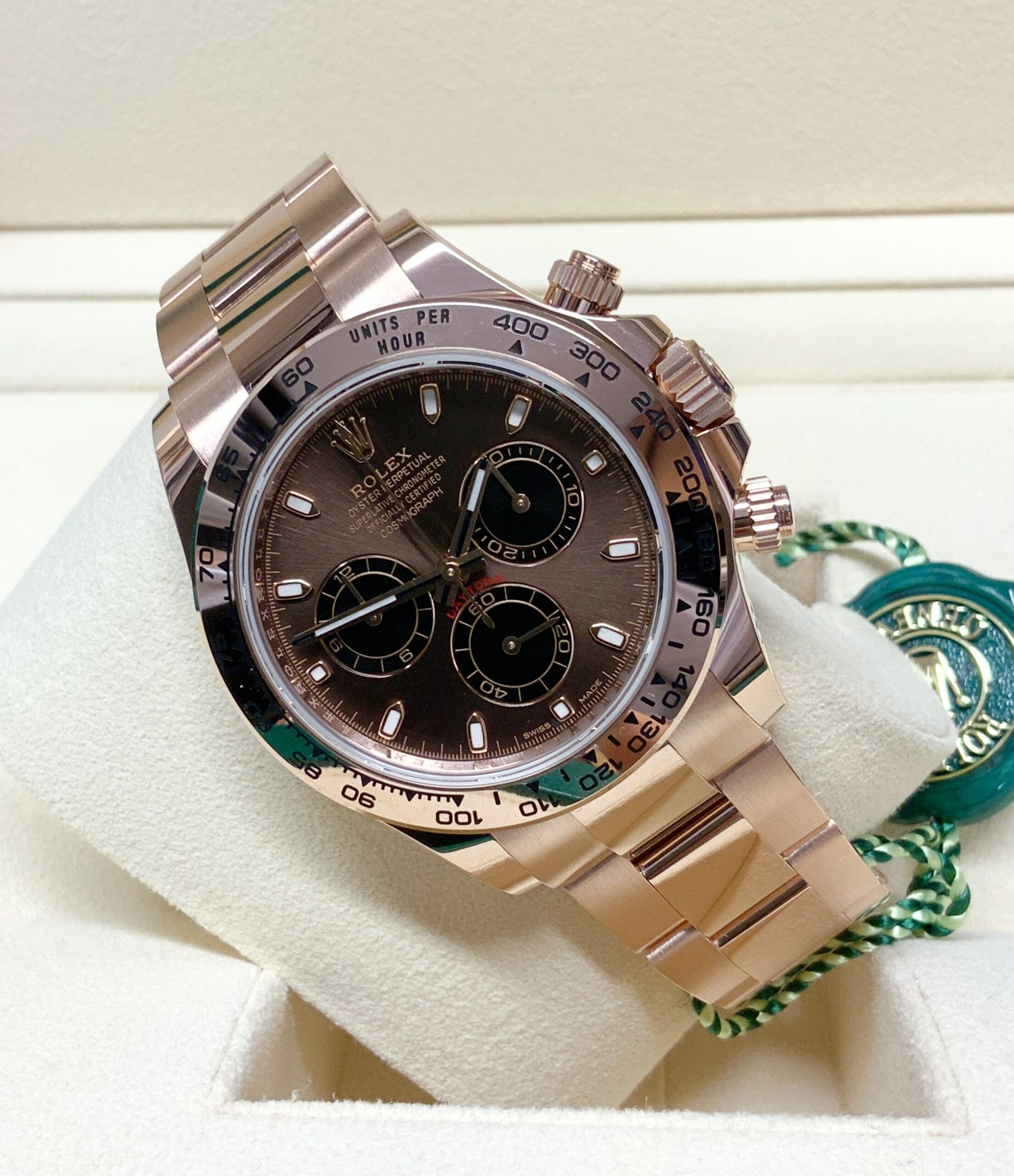 Rolex replica daytona 116515 chocolate dial rose gold4