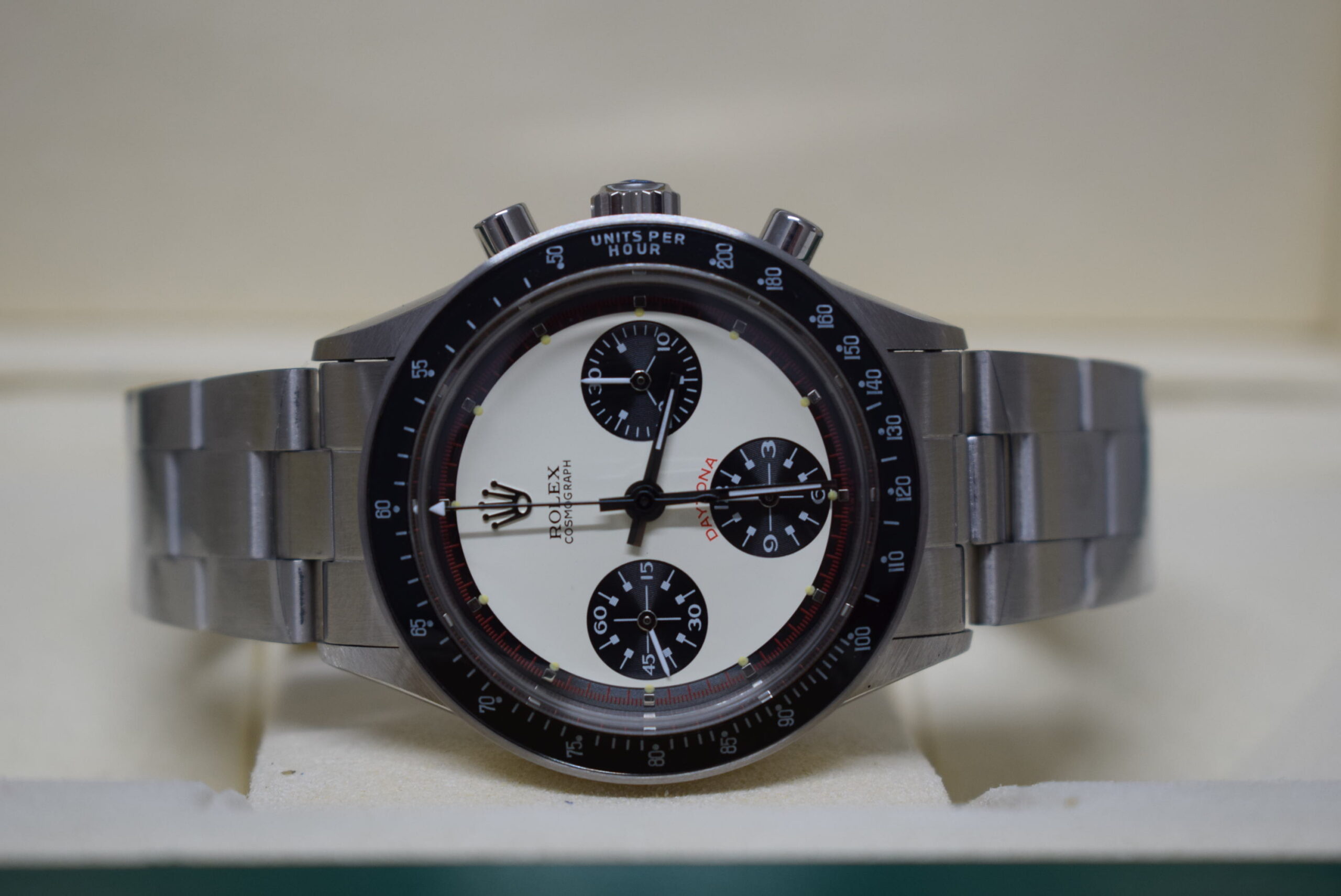 Rolex replica vintage daytona 6241 white dial1
