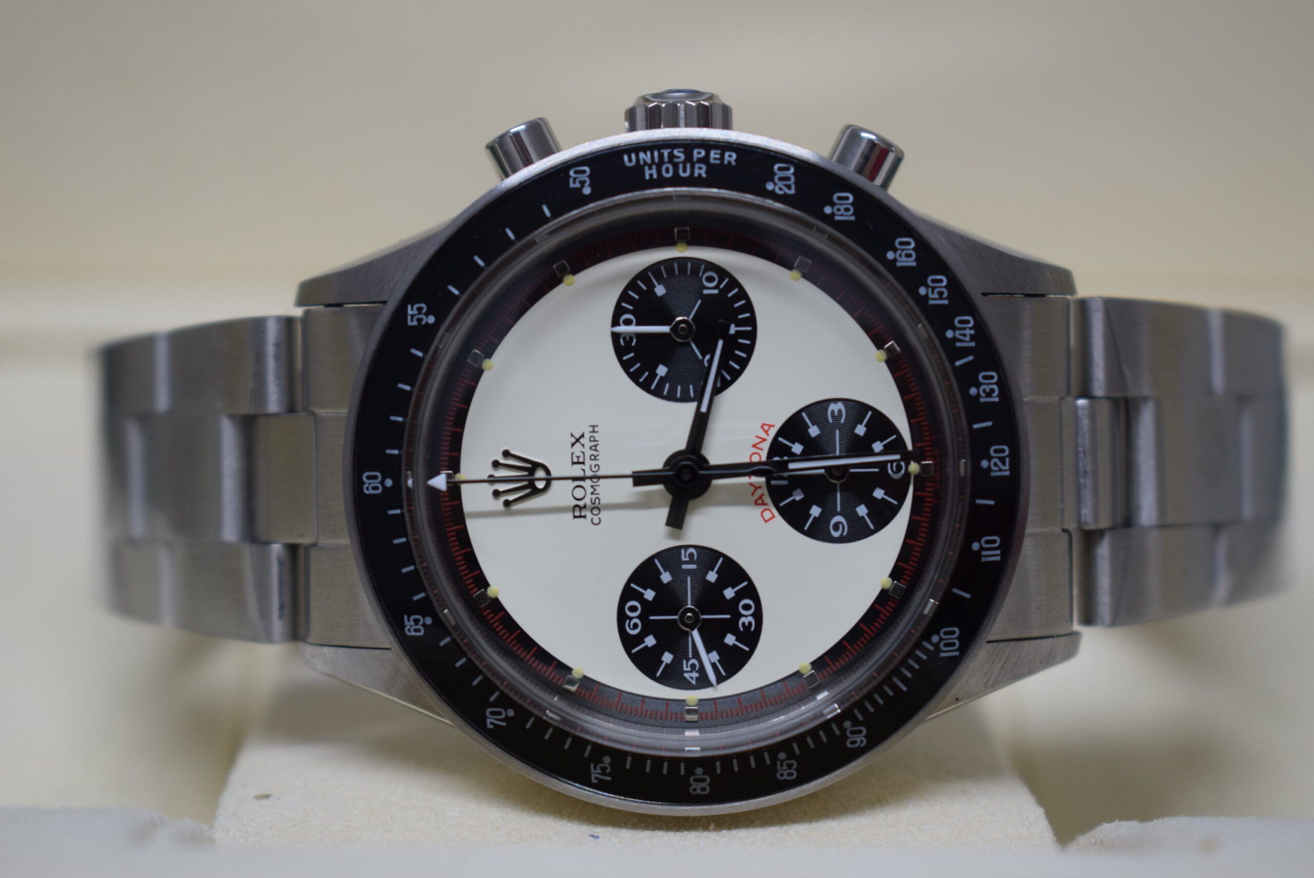 Rolex replica vintage daytona 6241 white dial2