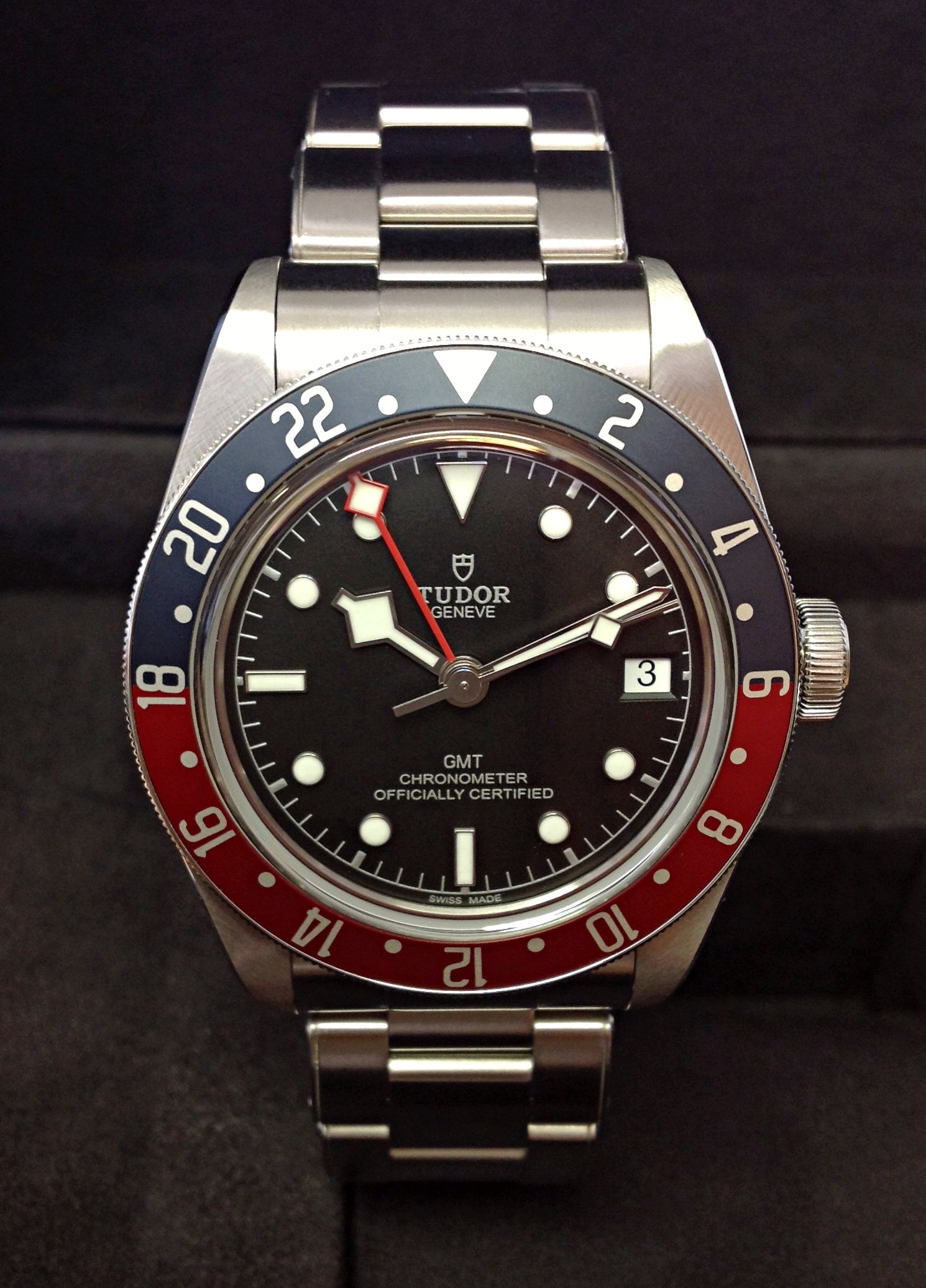 Tudor replica Heritage Black Bay GMT 79830RB Pepsi-3