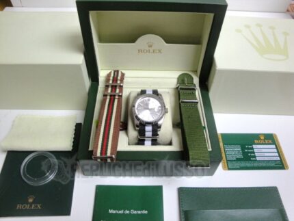 Rolex replica datejust argentèè cordura orologio replica copia imitazione