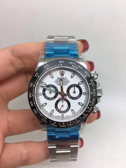 Rolex replica daytona new ceramichon 2016 white dial orologio replica copia imitazione