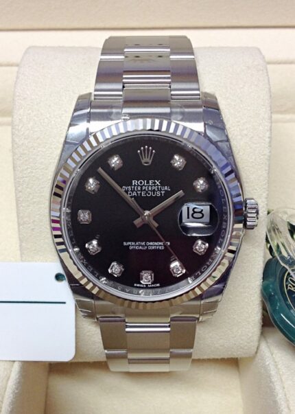 Rolex replica Datejust 36mm 116234 Black Diamond orologio copia